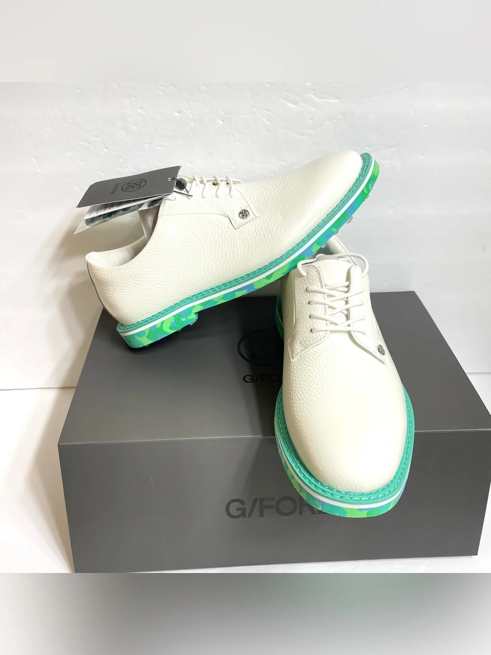 G/Fore Men's Gallivanter Golf Shoes Size 9.5 Camo White Sardinia G4MS23EF02
